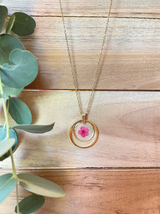 Collier FLEURS séchées