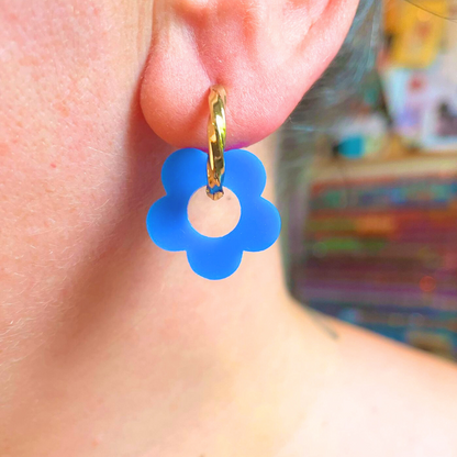 sister box pink lagoon créoles pampilles interchangeables ronde texturée acier inoxydable rond ovale fleur argile polymère fimo résine epoxy paillettes uni bleu marine clair rose fuchsia